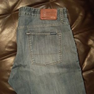Faconnable Mens Flat Front Denim Jean 36 x 32